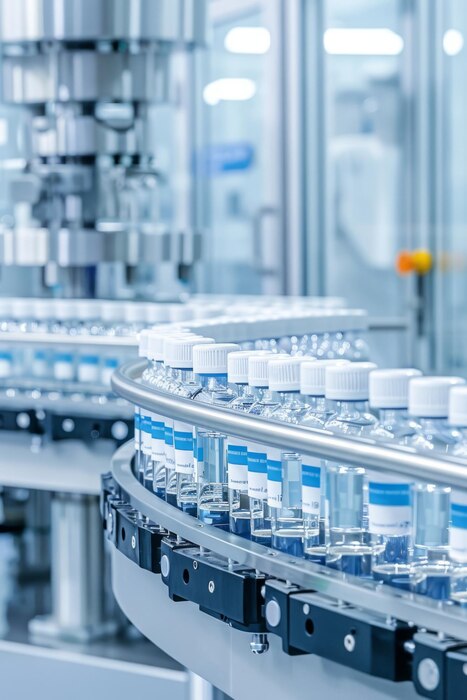 medicine production factory cuttingedge machinery dispensing liquid medicine into ampoules 163855 19688