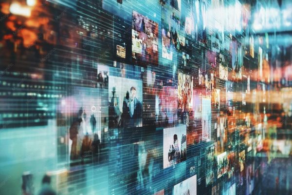 captivating digital memorial wall portraying dynamic fusion data visuals 938957 69895